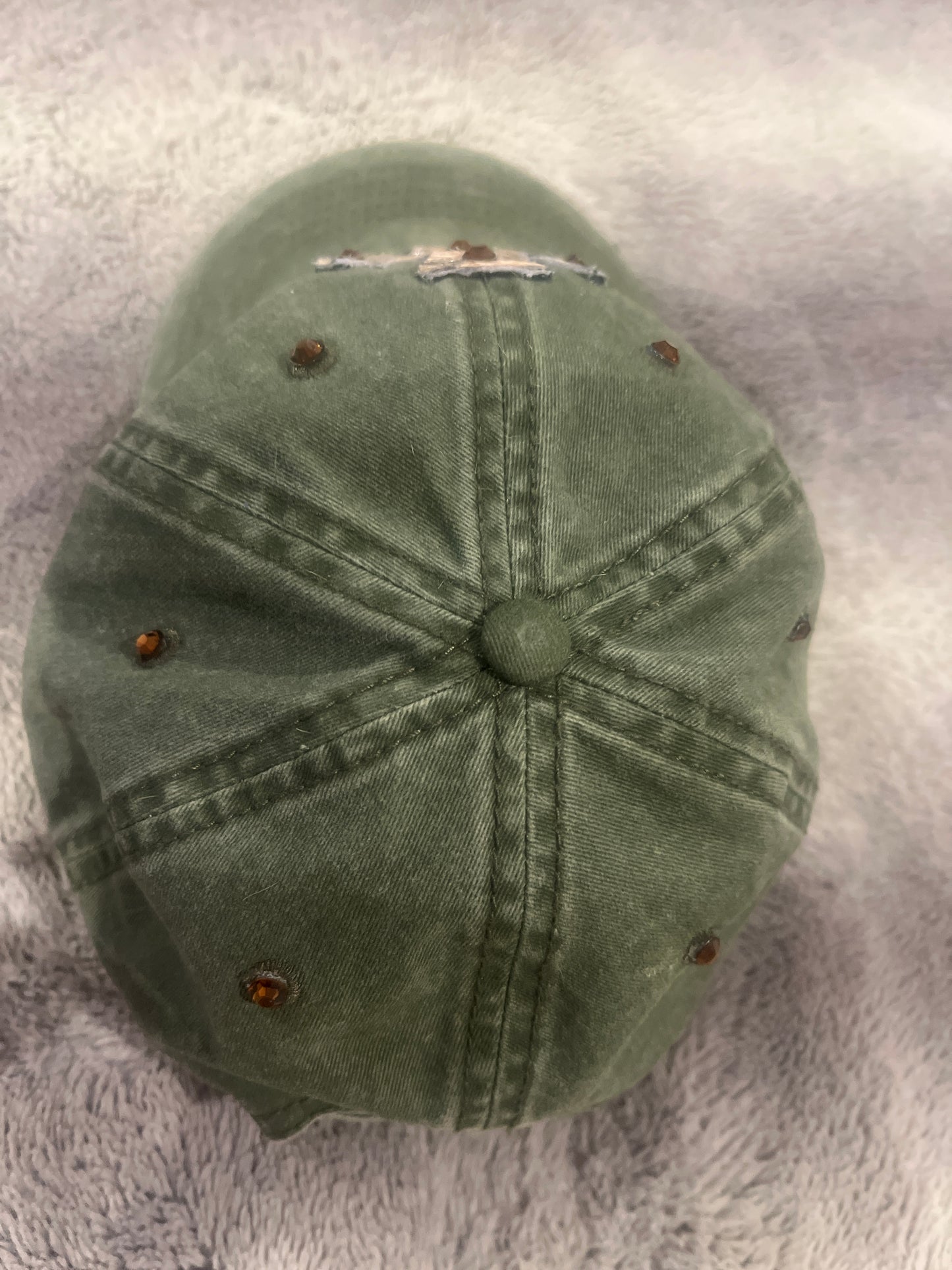 Cross Cap Green Sparkle