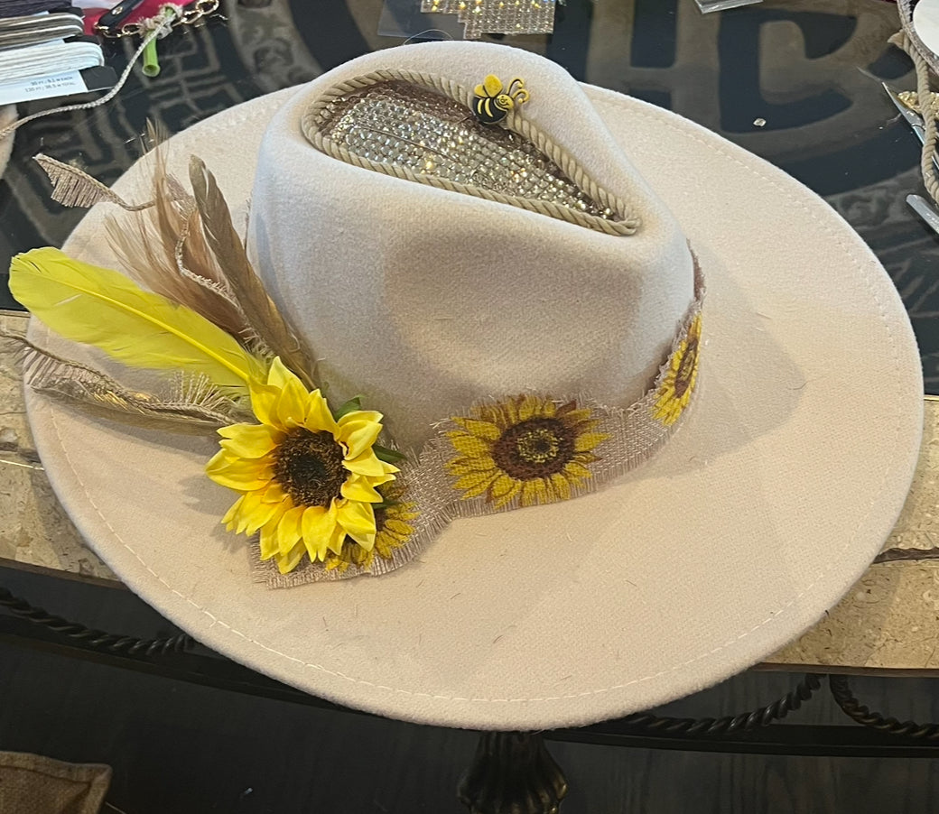 Same Hat- Your choice of style with Yellow Sunflowers🌻💖