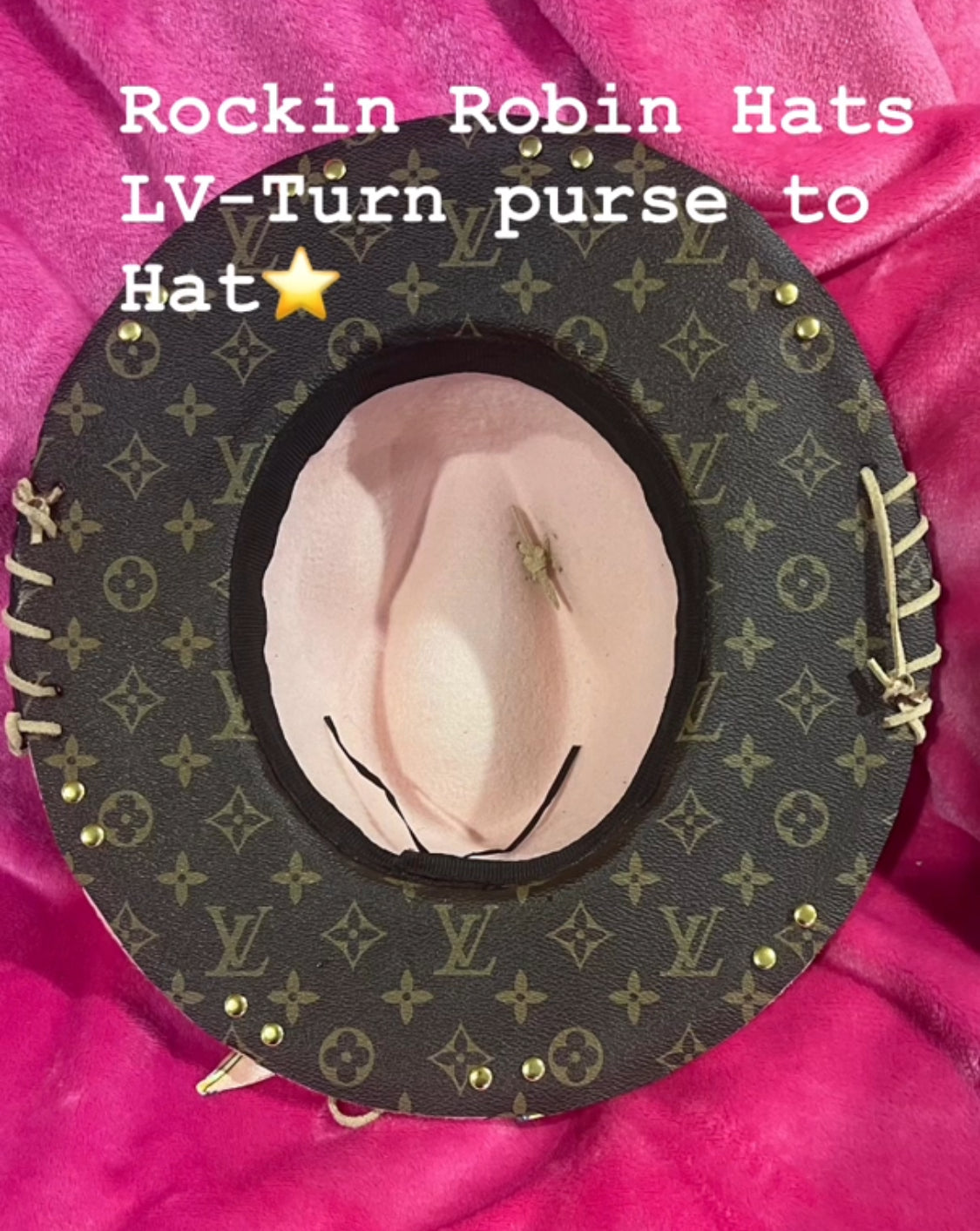 Light Pink Louis Vuitton Hat